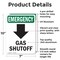Signmission Gas Shutoff (Down Arrow) With Symbol, 7 in W x Rectangle, Aluminum OS-2PACK-EM-A-710-V-10503 - alternate 5